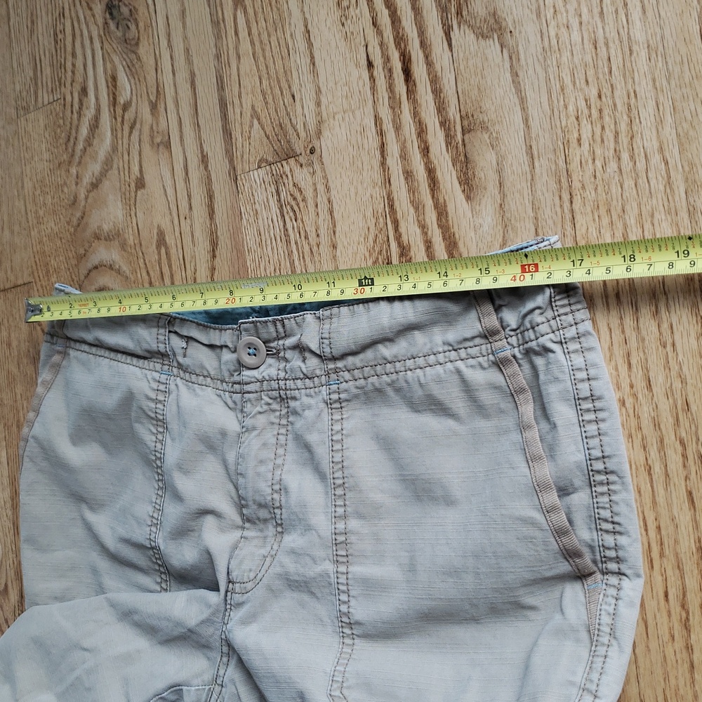 (8) Eddie Bauer Khaki Capris Cropped Cargo Hiking Gorpcore Casual Outdoor Walk - Picture 10 of 13